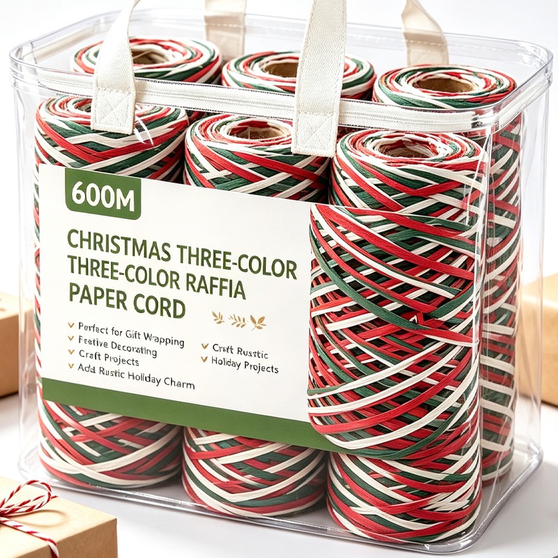 Papercraft Supply Ribbon - 150/600M Raffia-Papierband Sonnenhut Strandtasche Papierfäden Bastel-DIY
