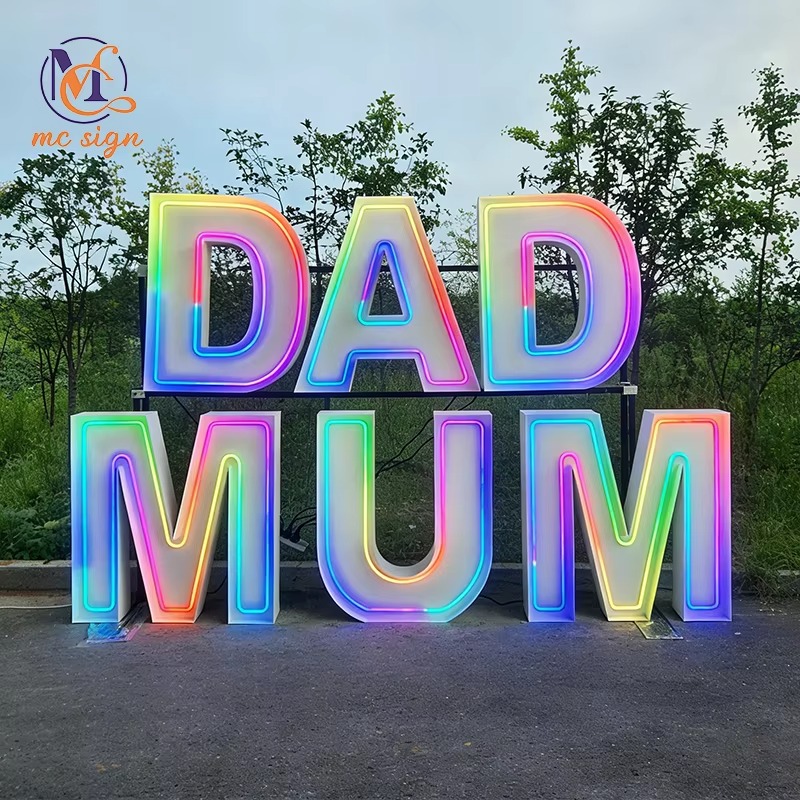 Event Party Supply Rental - Freistehende LED-Leuchtschrift 4ft Marquee-Buchstaben für Eventverleih,