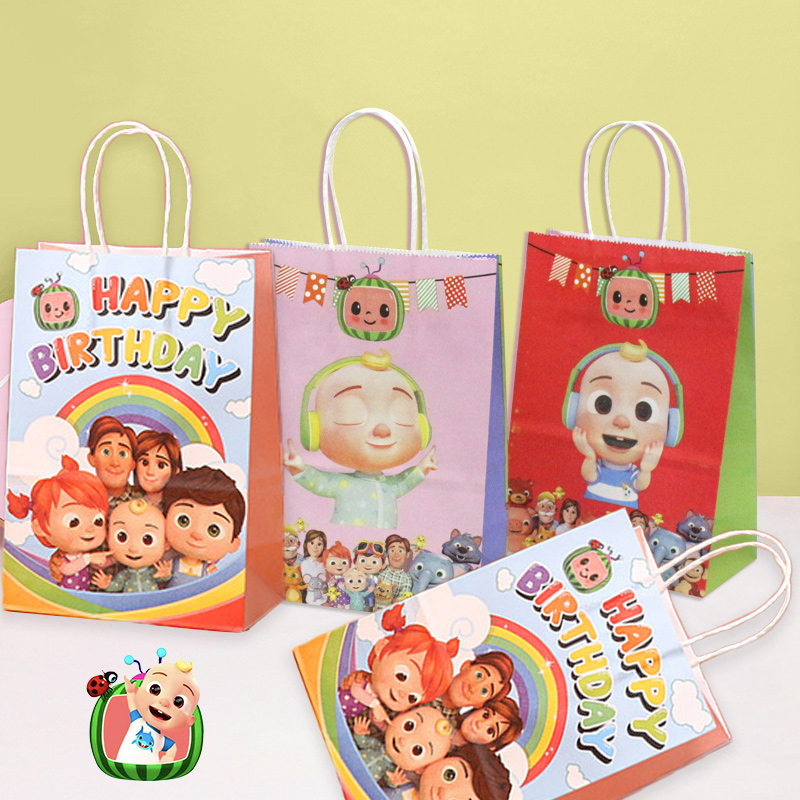 Supply Event - Cocomelons Party-Geschenktüten-Set, niedliches Cartoon-Set für Jungen