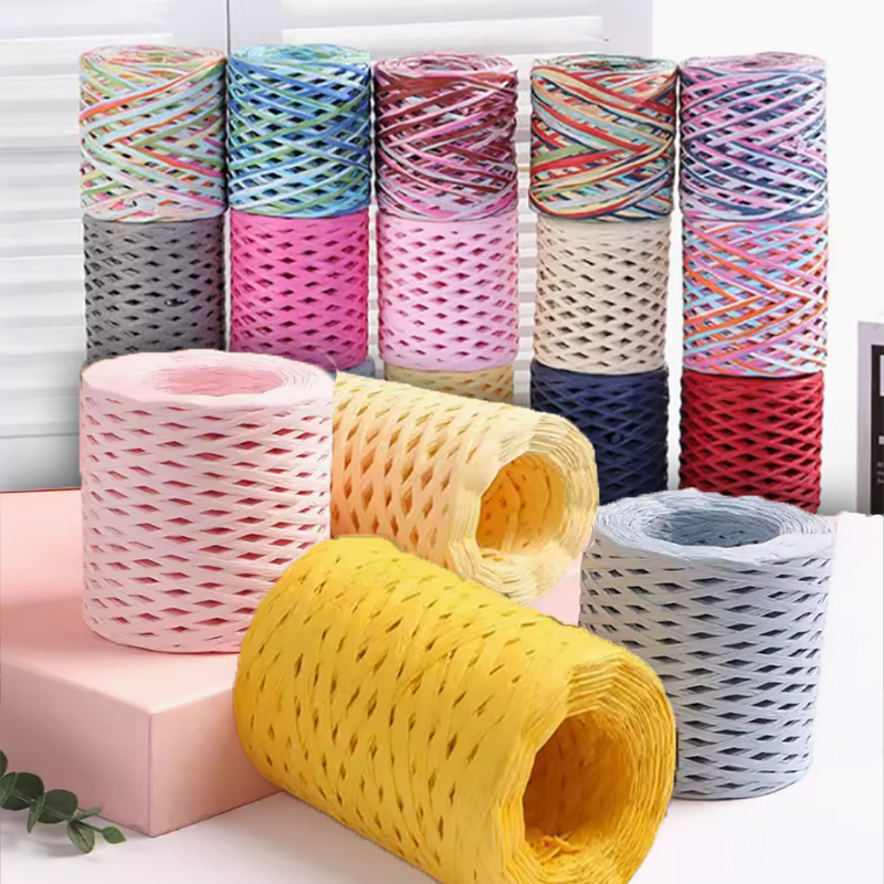 Papercraft Supply Ribbon - 200 mt/rolle Bast Papier Handwerk Band
