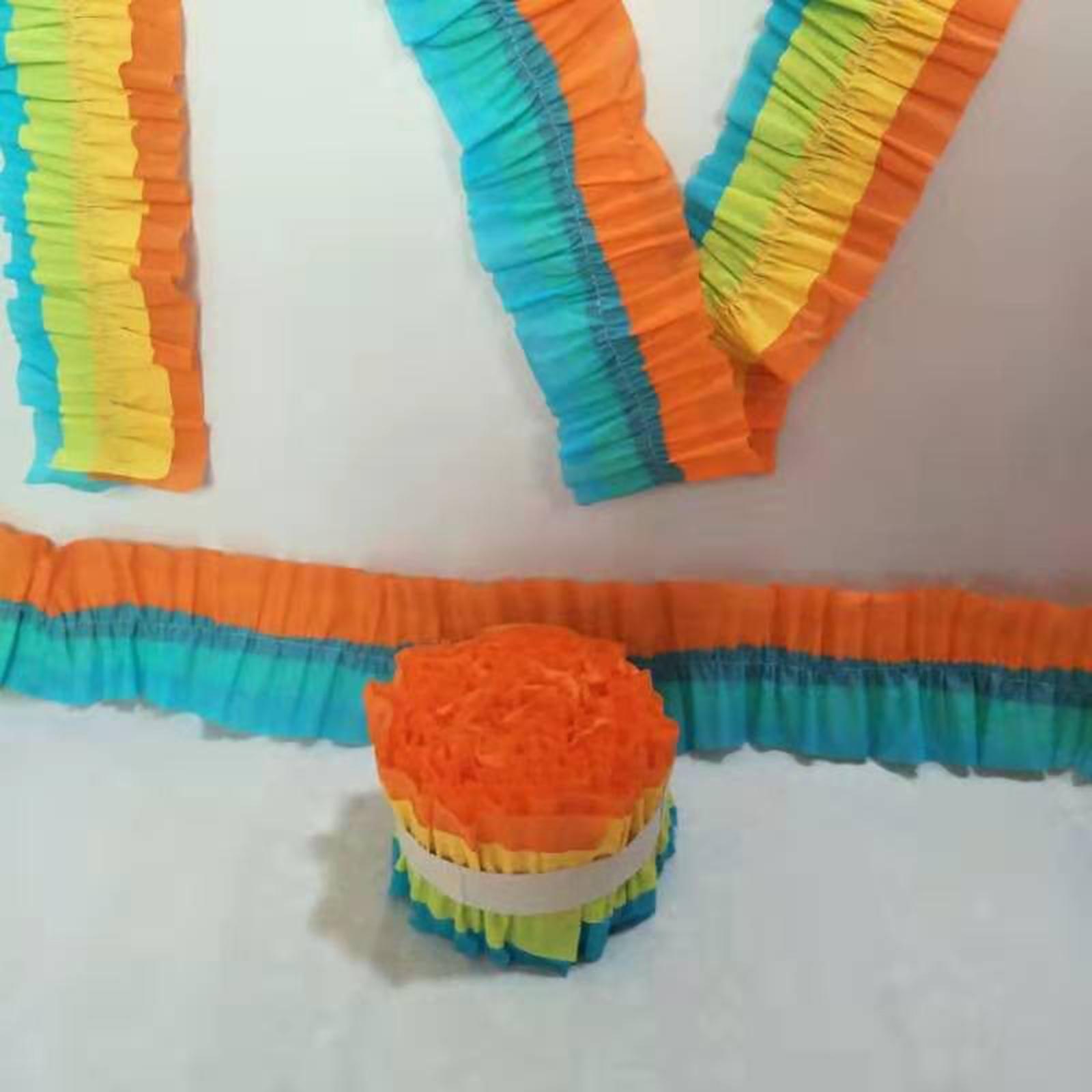 Papercraft Supply Ribbon - 2 Stück Knitterpapierrolle Krepppapier-Luftschlangen Hochzeitsfeier-Bänder Bastelbedarf