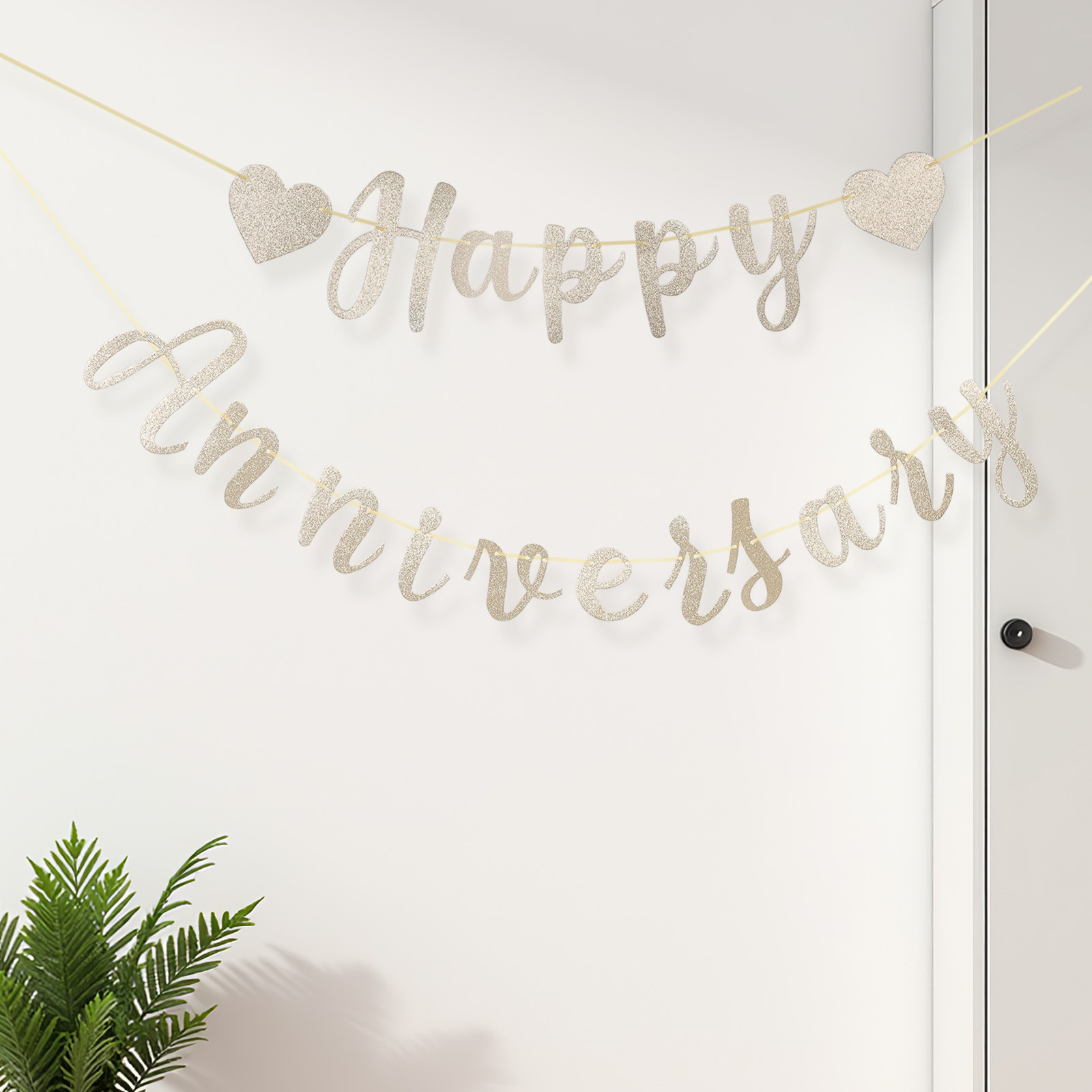 Alles Gute zum Hochzeitstag-Ba – Party Banner Gold Bewertung und Preis