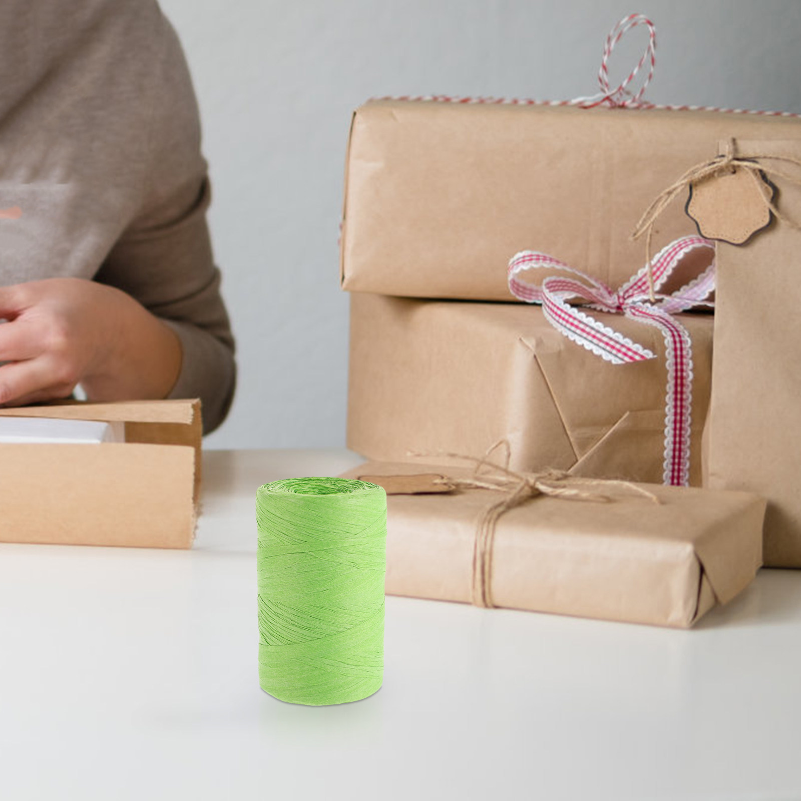 Farbige Raffia-Papierschnur, f – Papercraft Supply Ribbon Bewertung und Preis