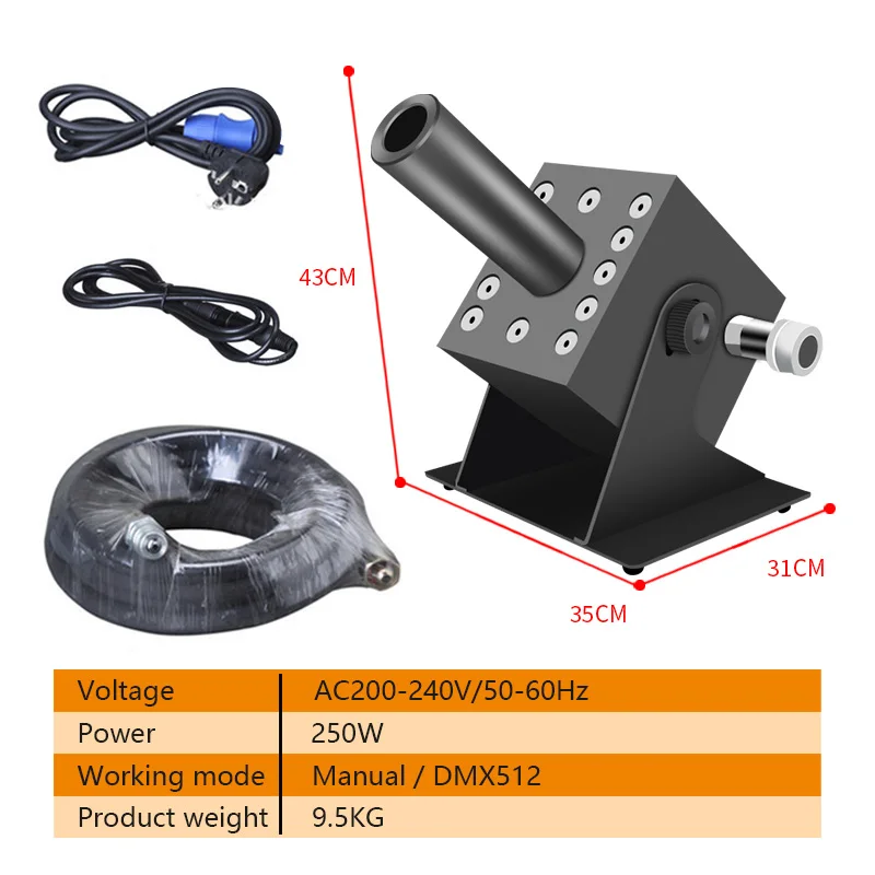 Bühne LED CO2 Jet Säule Nebel  – Confetti Cannon Tube Bewertung und Preis