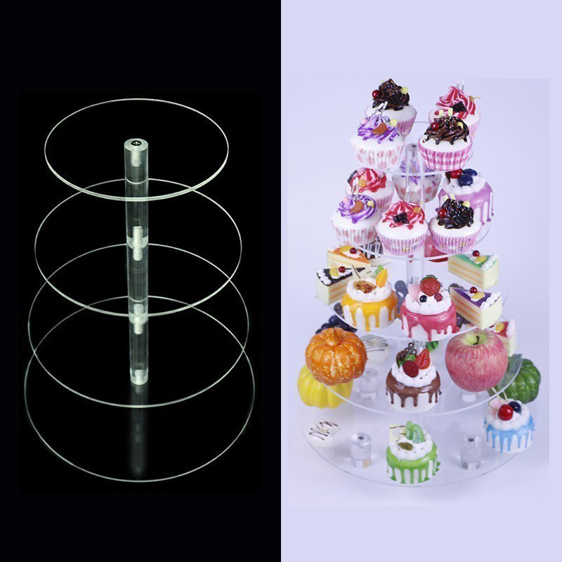 1 Stück 3/4/5 Etagen Acryl Run – Cupcake Stand Tier Bewertung und Preis