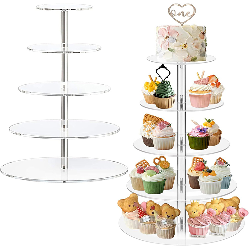 1 Stück 3/4/5 Etagen Acryl Run – Cupcake Stand Tier Bewertung und Preis
