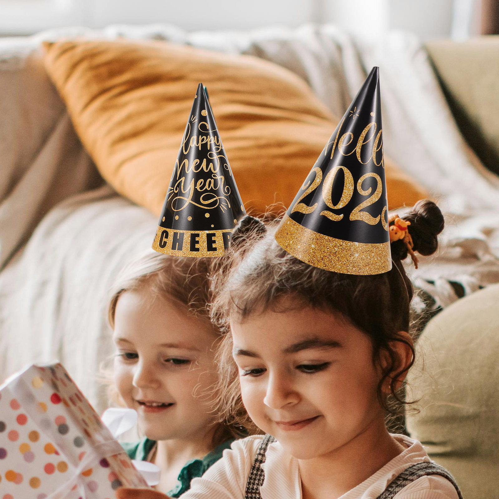 6 Stück Schwarzgoldene Partyhü – Party Hat Cone Bewertung und Preis