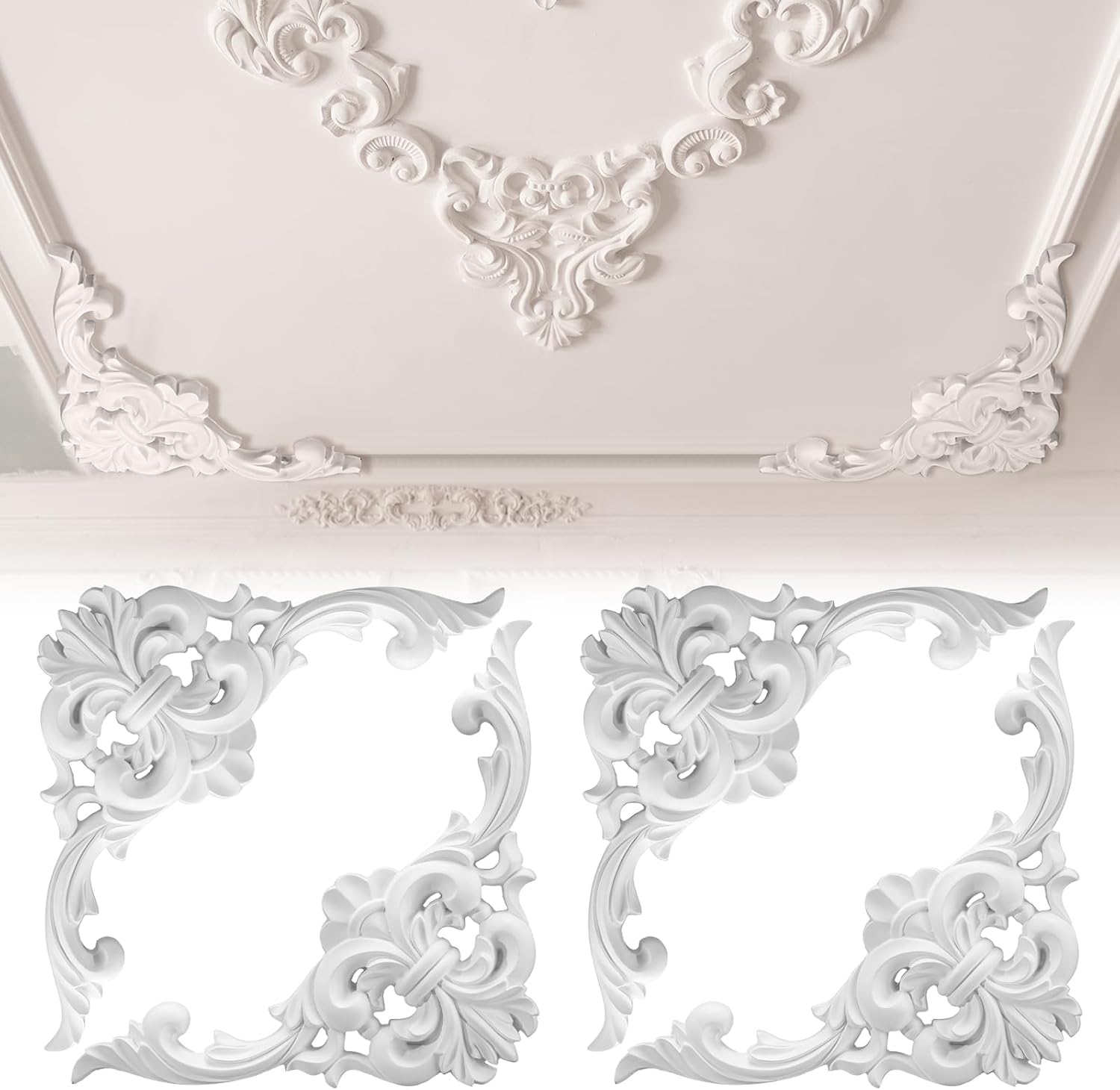 PU-Deckenleisten-Set Eckverzie – Flower Wall Panel Bewertung und Preis