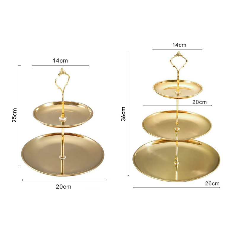 Gold-Silber 2/3-stöckiger Kuch – Cupcake Stand Tier Bewertung und Preis