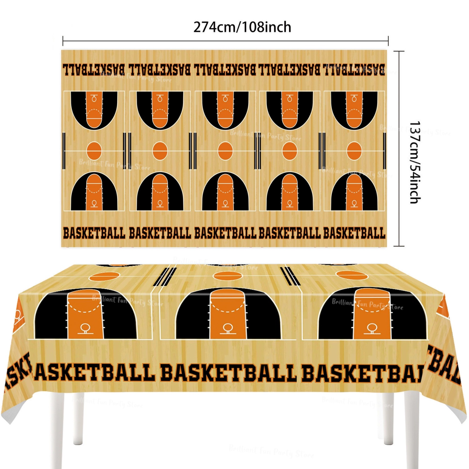 Fußball-Basketball-Themen-Tisc – Table Cloth Disposable Bewertung und Preis