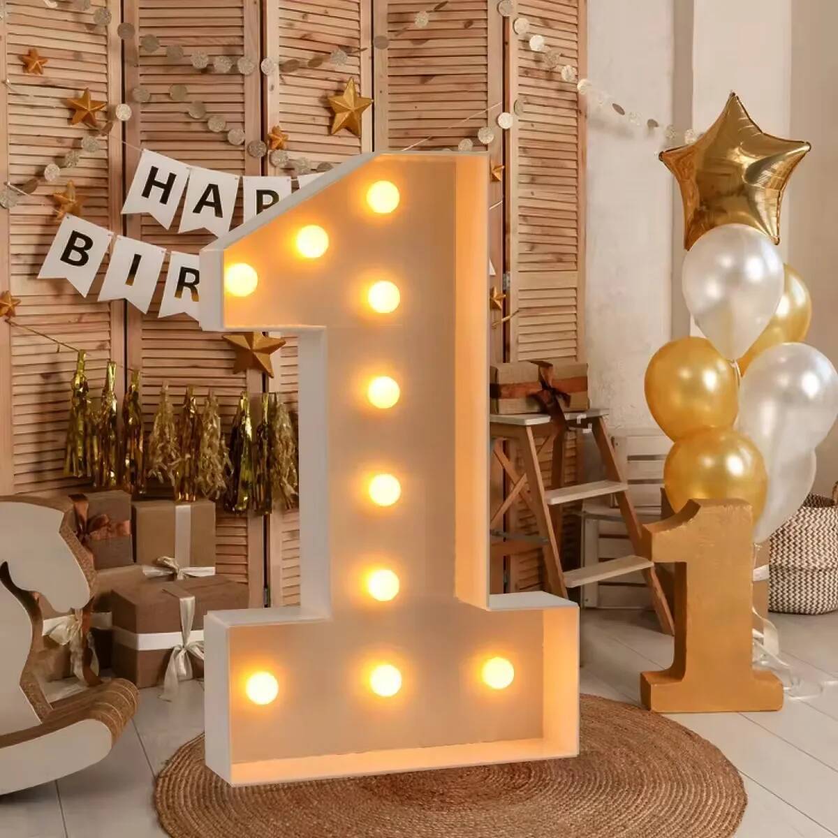 Riesige LED-Zahlenleuchte für  – Led Balloon Light Bewertung und Preis