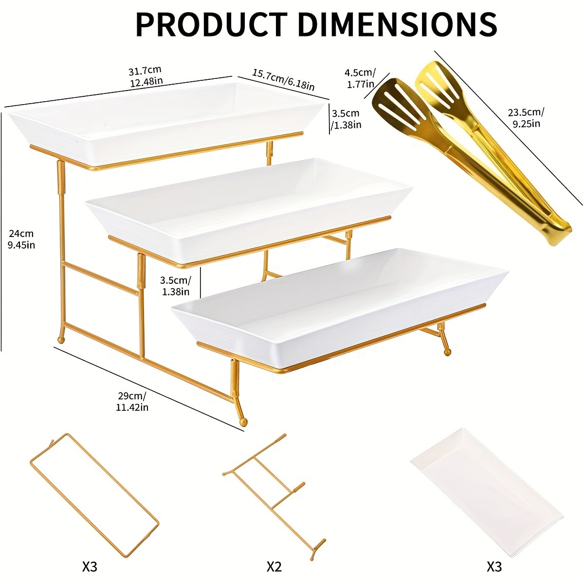 Weißer Etagen-Servierständer + – Cupcake Stand Tier Bewertung und Preis