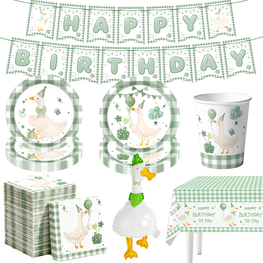 Grünes Silly Goose Einweggesch – Table Cloth Disposable Bewertung und Preis
