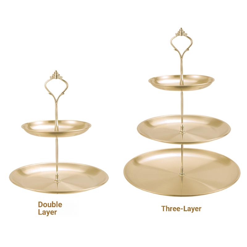【CPI】Gold-silberner 2/3-stufig – Cupcake Stand Tier Bewertung und Preis
