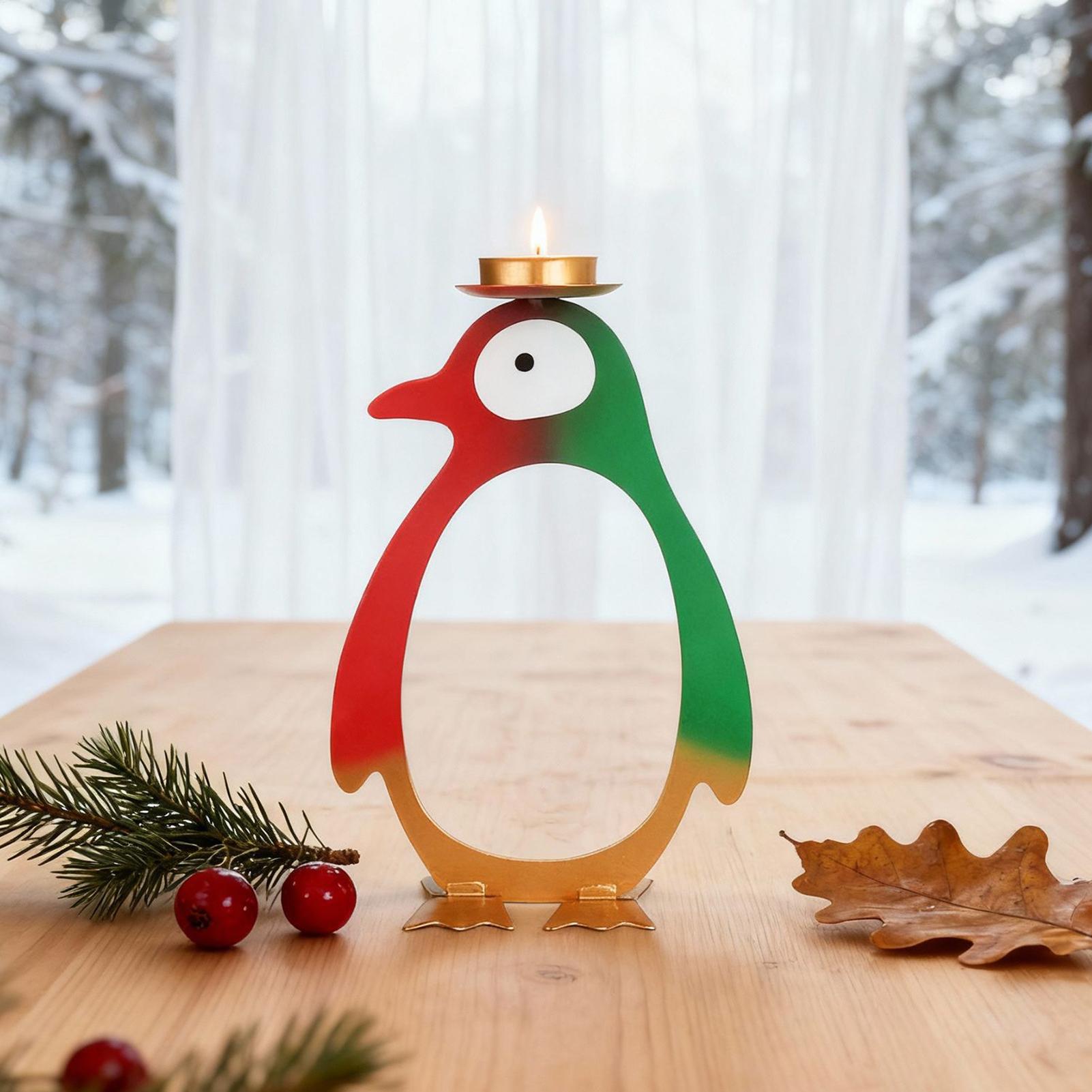 Teelichthalter, Pinguin-Design – Centerpiece Stick Bewertung und Preis
