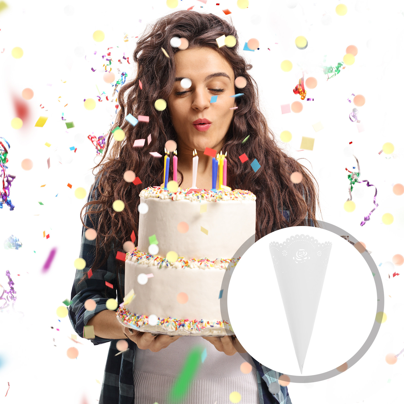 20 Stück Hohle Konfetti-Halter – Papercraft Supply Confetti Bewertung und Preis