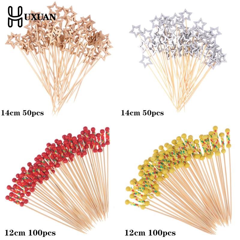 50/100pcs Stern Einweg Bambus  – Centerpiece Stick Bewertung und Preis