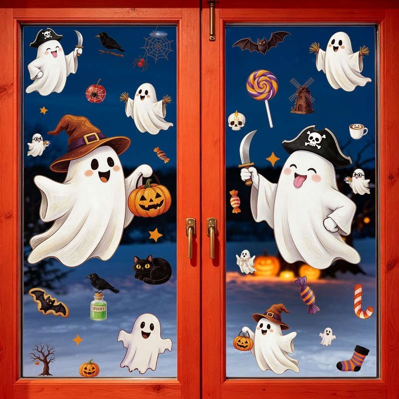 Halloween-Aufkleber: Süßigkeit – Party Event Supply Store Bewertung und Preis