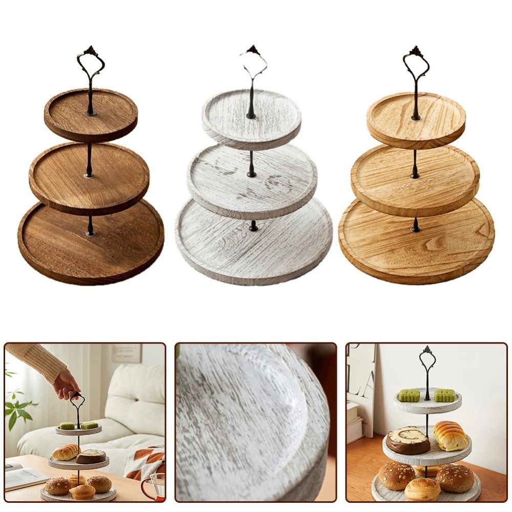 2/3-stöckiger Holz-Cupcake-Stä – Cupcake Stand Tier Bewertung und Preis