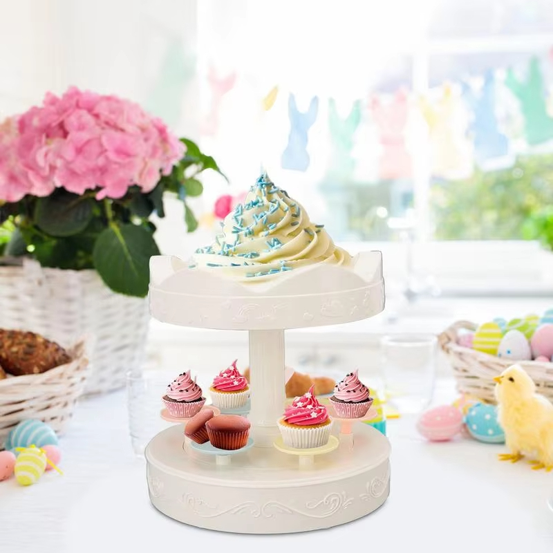 2-stufiger automatischer rotie – Cupcake Stand Tier Bewertung und Preis