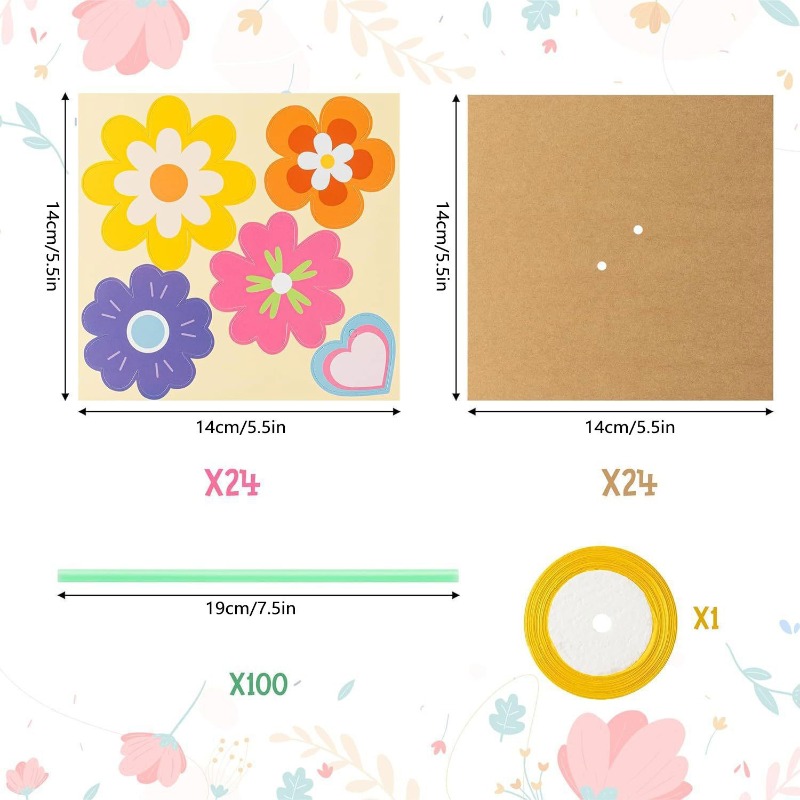 100-teiliges DIY-Blumenstrauß- – Papercraft Supply Ribbon Bewertung und Preis