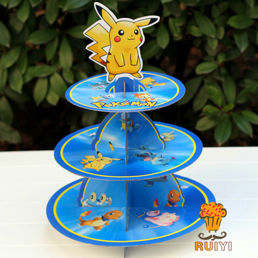 Pikachu Pokemon Dreistufiger T – Cupcake Stand Tier Bewertung und Preis