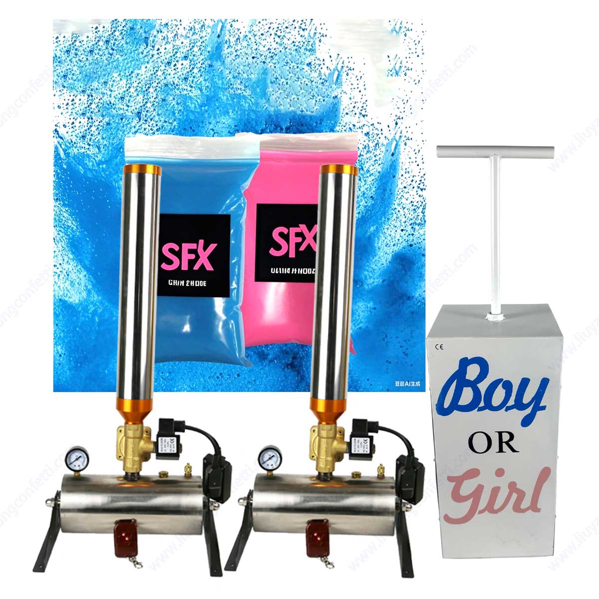 TNT Gender Reveal Elektrische  – Confetti Cannon Tube Bewertung und Preis